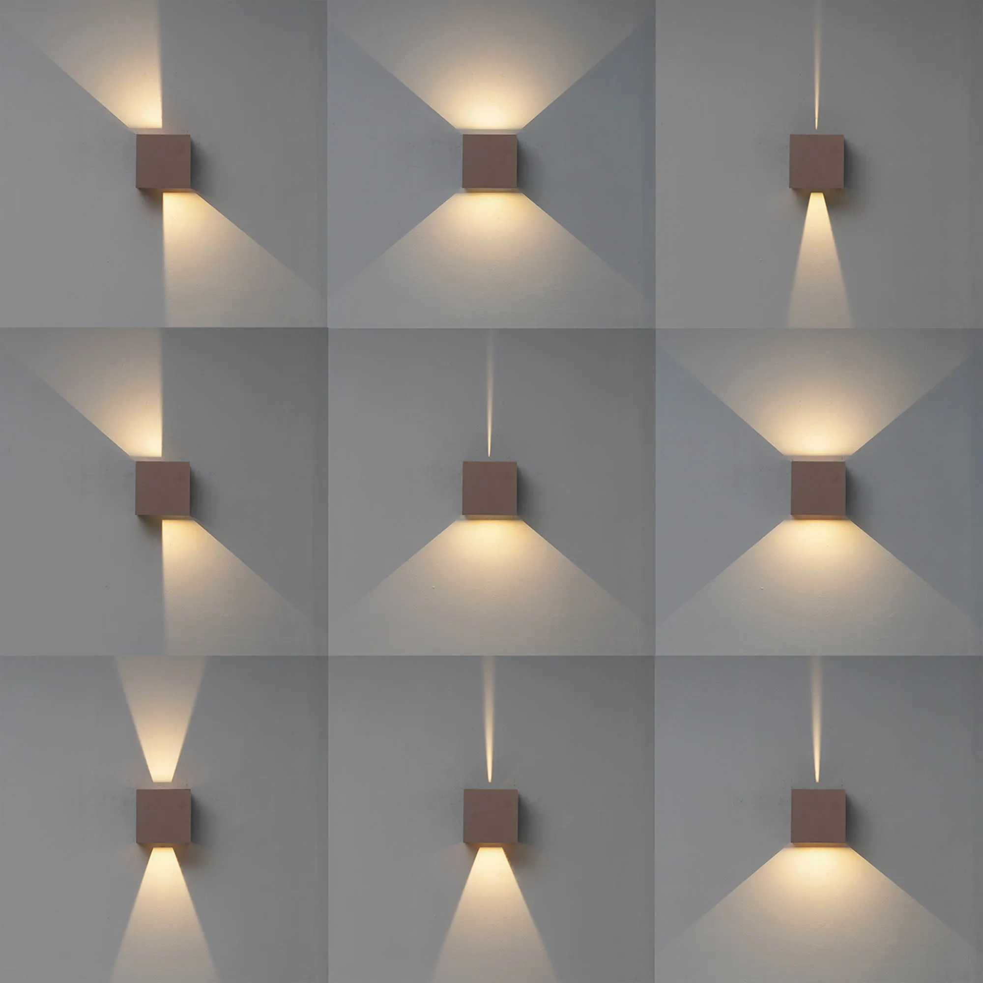 Davos Wall Lamp 2 x 6W LED M7650  Mantra Fusion Davos Rust Brown